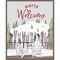 Winter Mountain Getaway portrait VII-Winter Welcome by Tara Reed 23-in. W x 28-in. H. Canvas Wall Art Print Framed